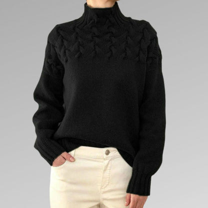 HEXGLAM™ | Suéter de cuello alto elegante y cálido 