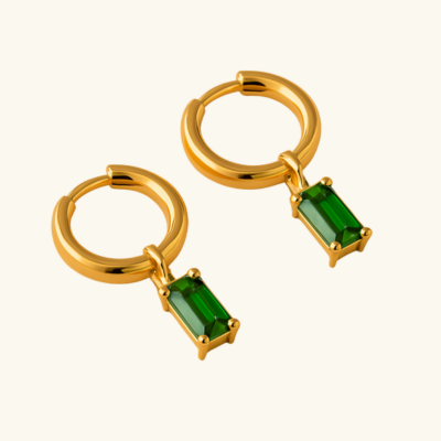 VIP-BELLA Gouden Birthstone Hoops