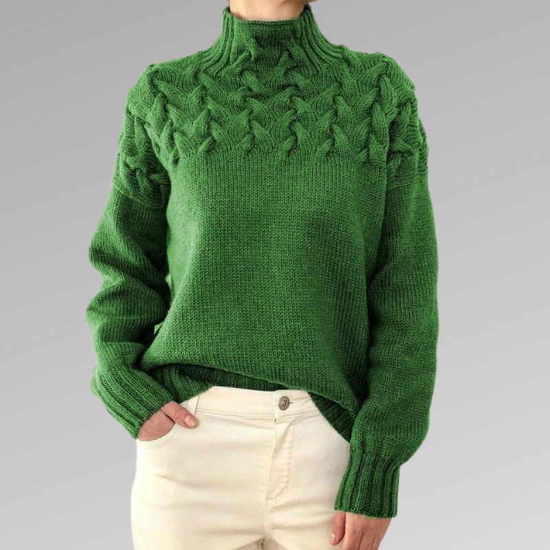 HEXGLAM™ | Suéter de cuello alto elegante y cálido 