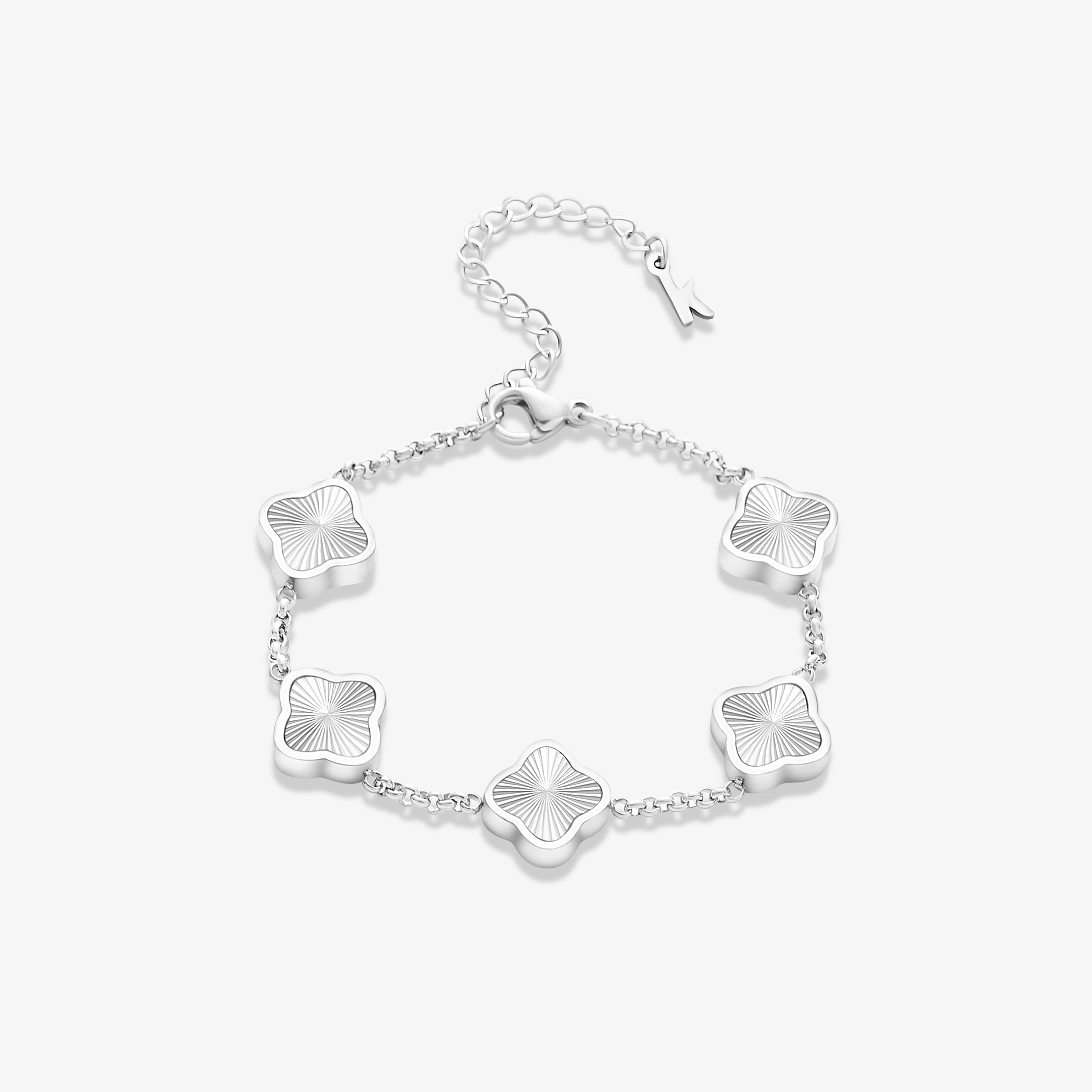 CLOVER Zilveren Armband