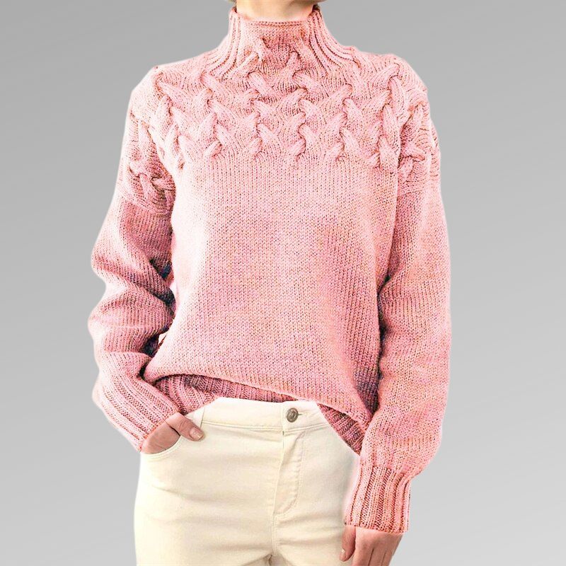 HEXGLAM™ | Suéter de cuello alto elegante y cálido 