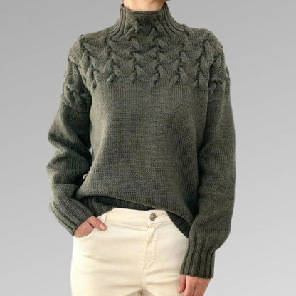 HEXGLAM™ | Suéter de cuello alto elegante y cálido 