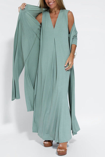 Vestido efecto adelgazante con chaleco gratis | HEXGLAM™ 