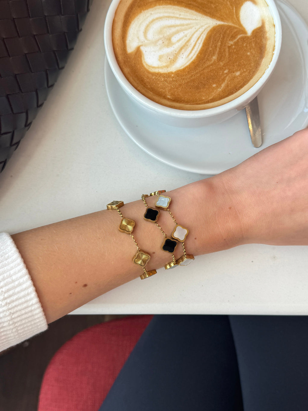 CLOVER Gouden Armband