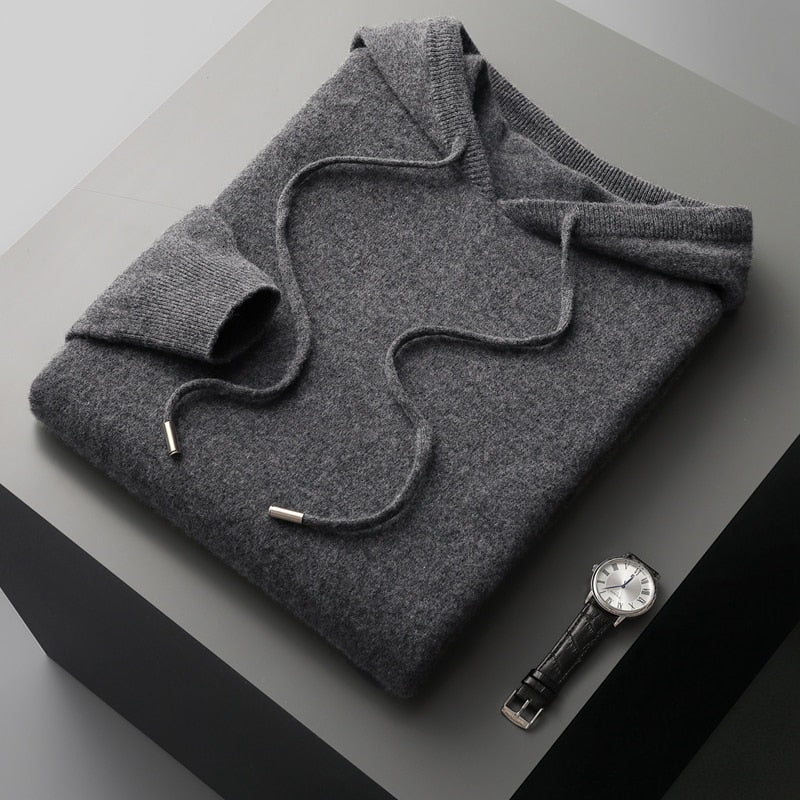 Sudadera con capucha de lana merino | HEXGLAM™