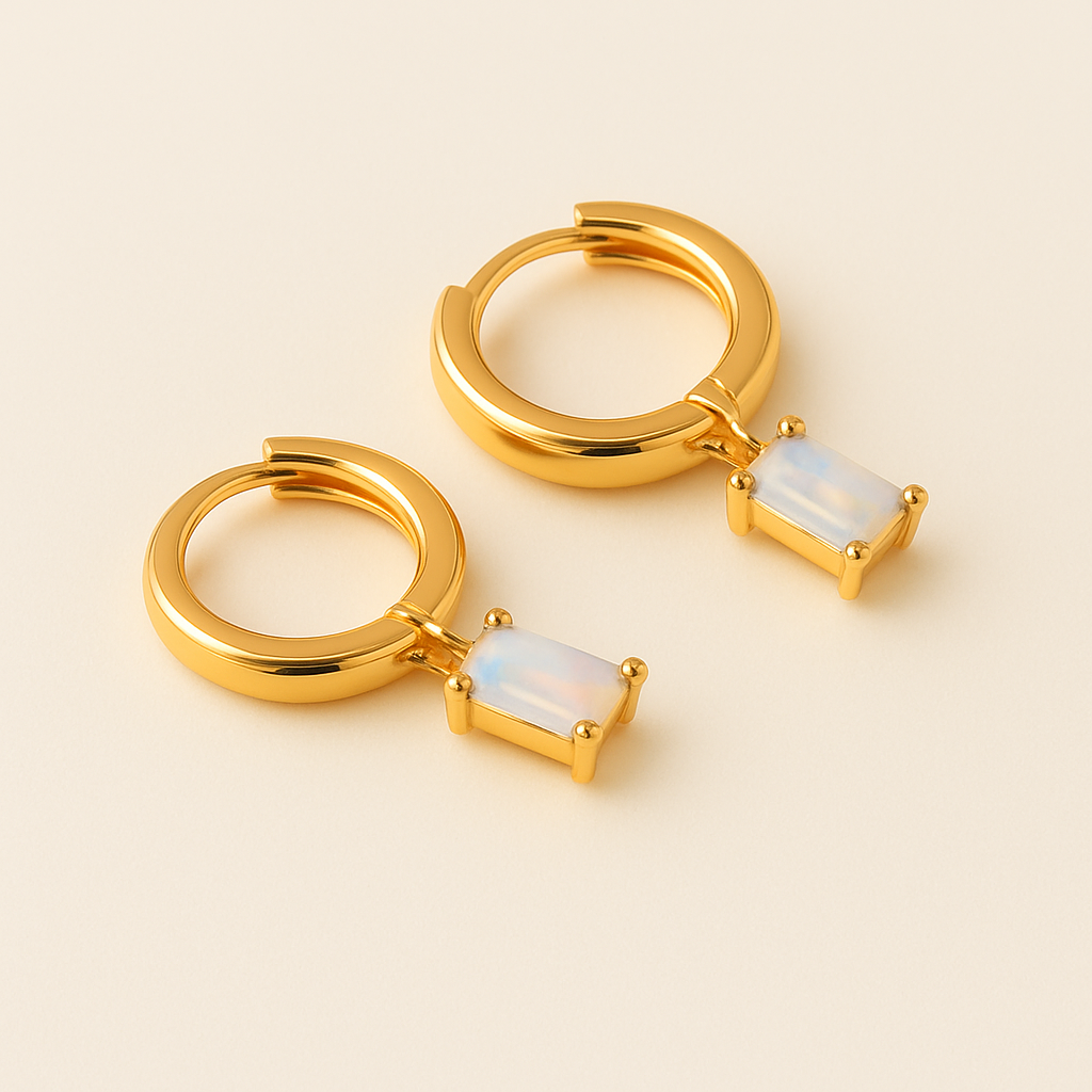 VIP-BELLA Gouden Birthstone Hoops